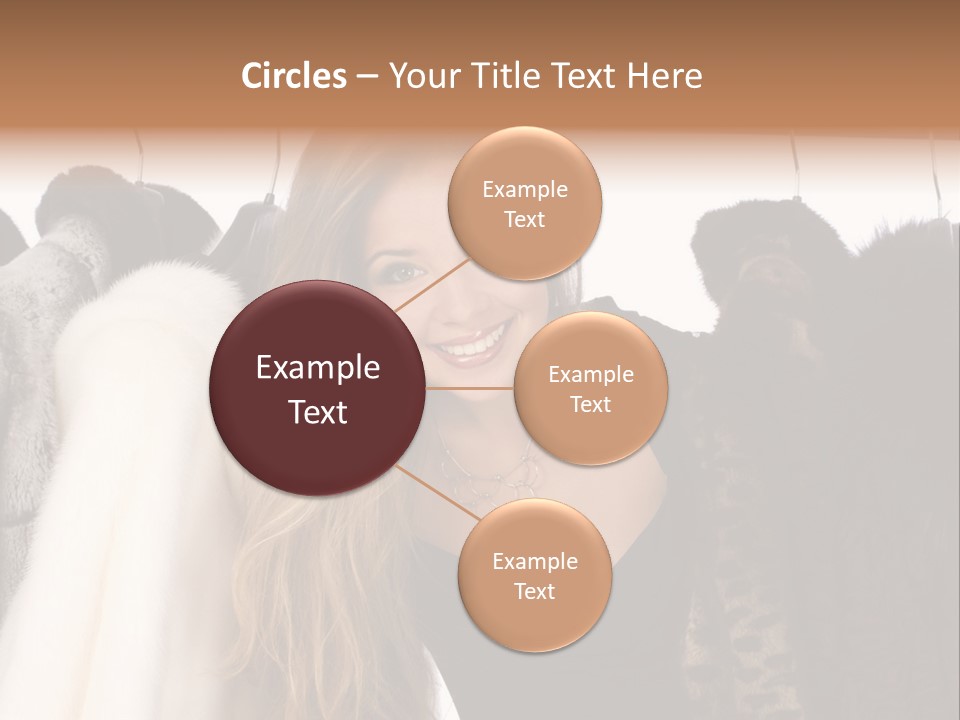 Cute Woman Smile PowerPoint Template