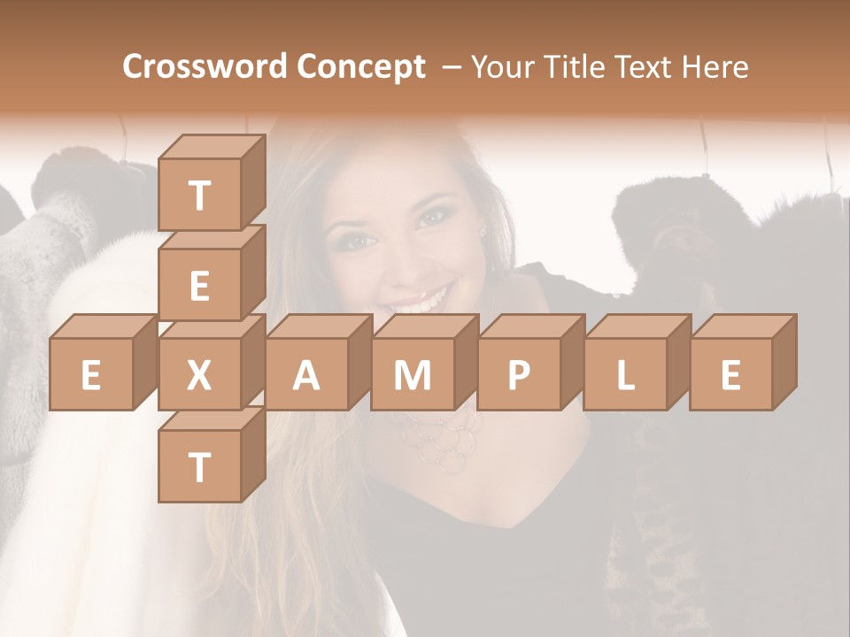 Cute Woman Smile PowerPoint Template