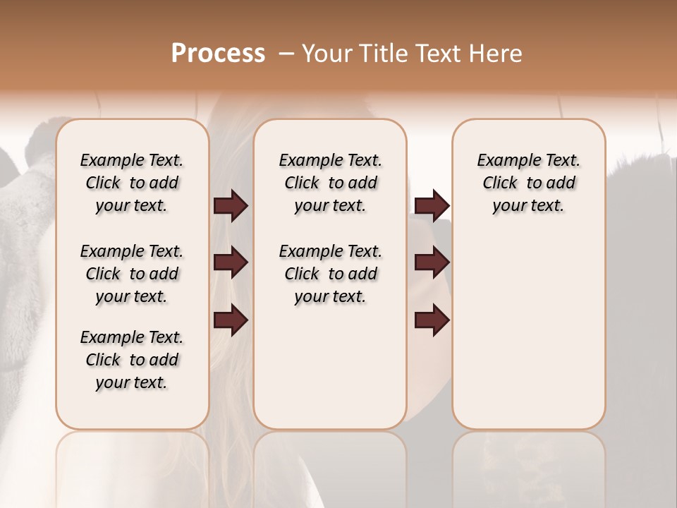 Cute Woman Smile PowerPoint Template