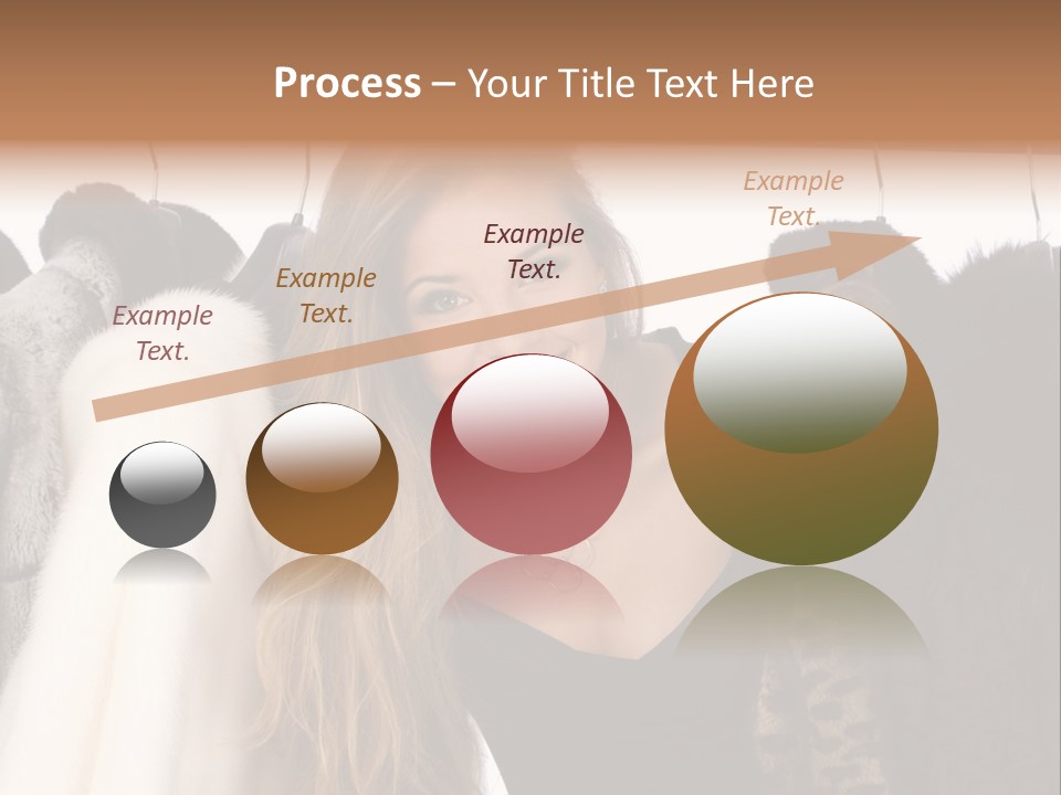 Cute Woman Smile PowerPoint Template