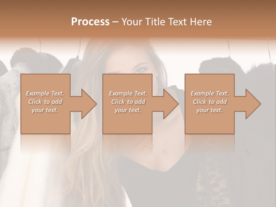 Cute Woman Smile PowerPoint Template