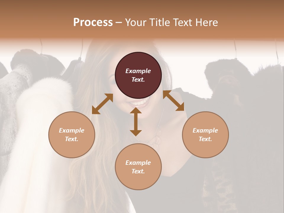 Cute Woman Smile PowerPoint Template