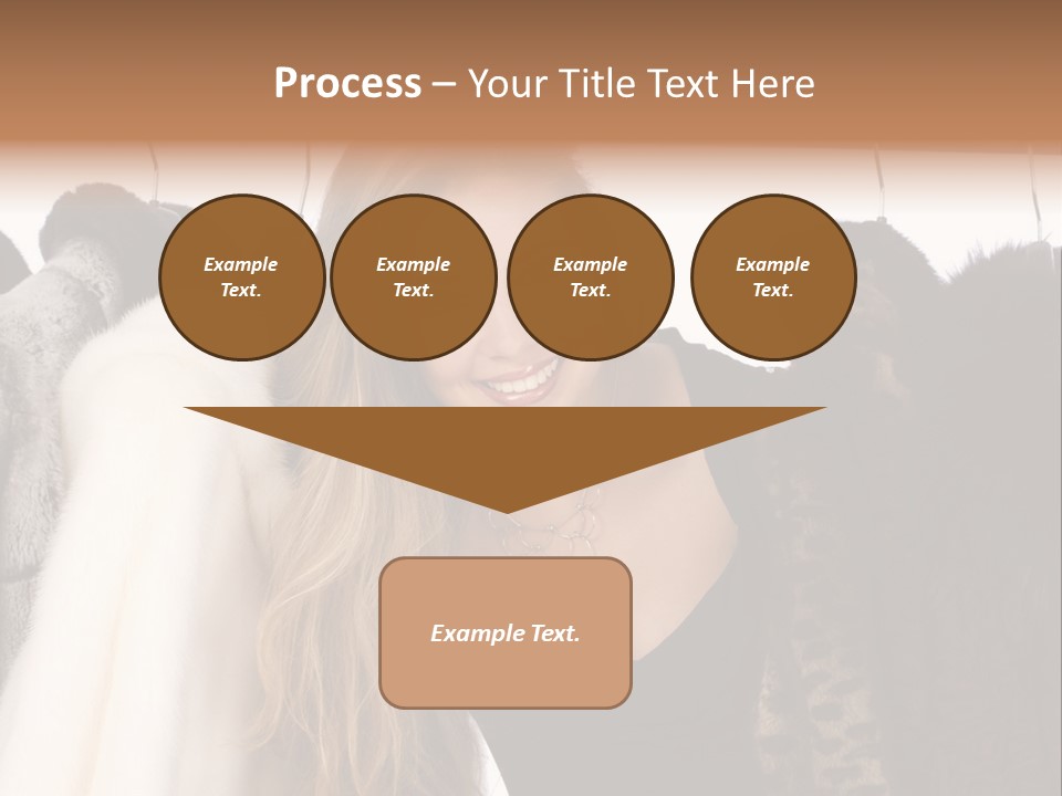 Cute Woman Smile PowerPoint Template