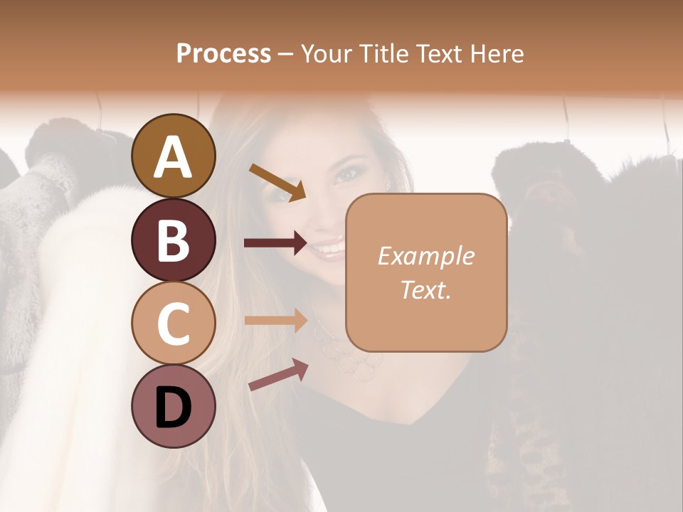 Cute Woman Smile PowerPoint Template