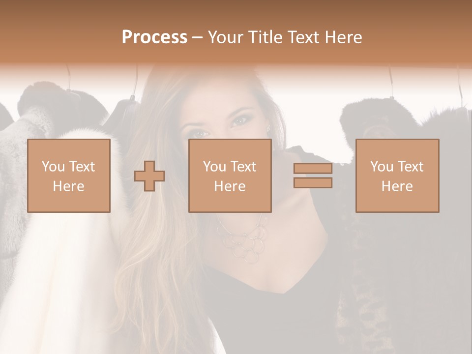 Cute Woman Smile PowerPoint Template