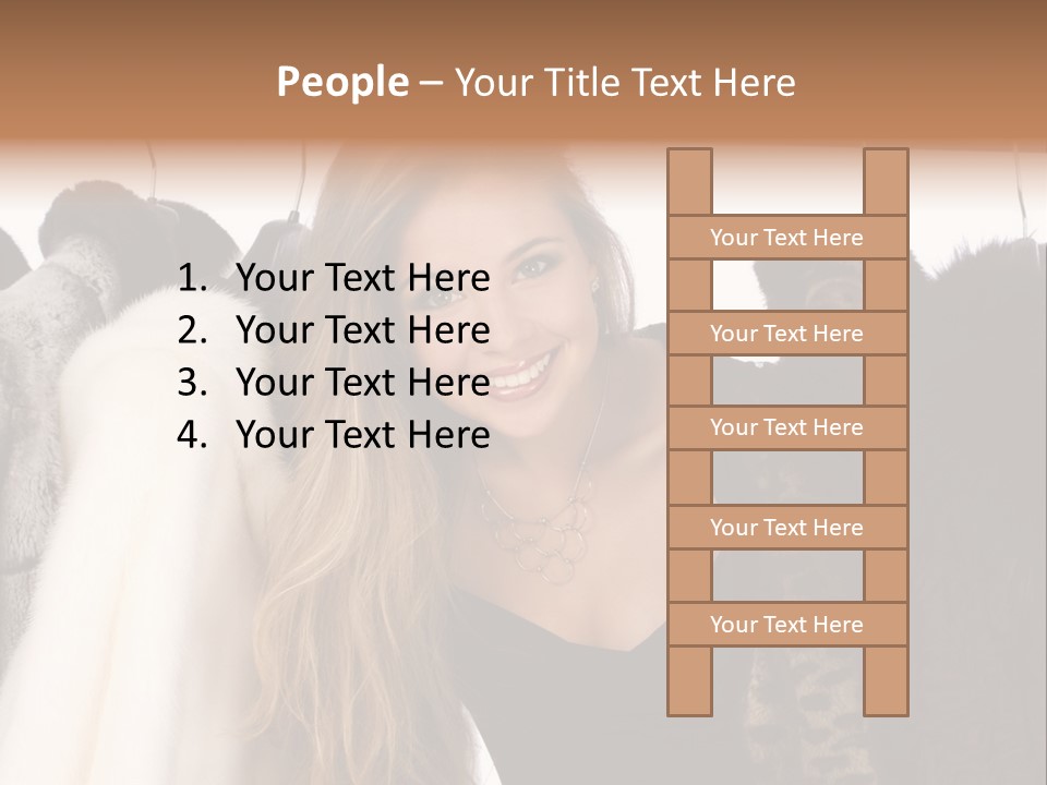 Cute Woman Smile PowerPoint Template