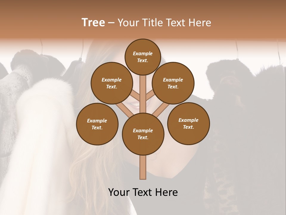 Cute Woman Smile PowerPoint Template