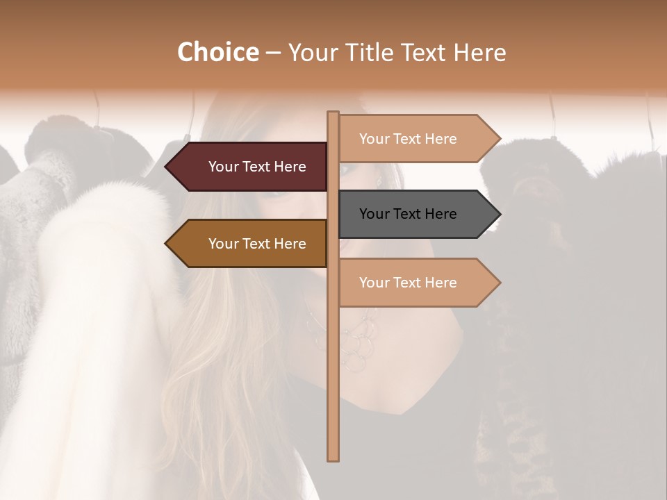 Cute Woman Smile PowerPoint Template