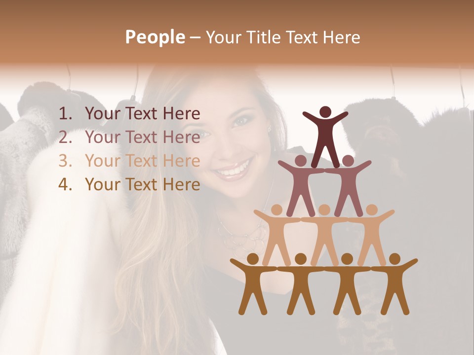 Cute Woman Smile PowerPoint Template