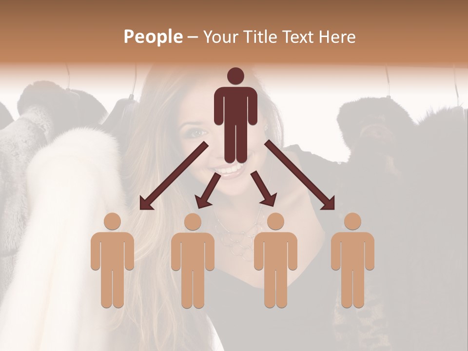 Cute Woman Smile PowerPoint Template