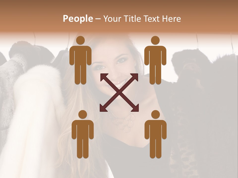 Cute Woman Smile PowerPoint Template