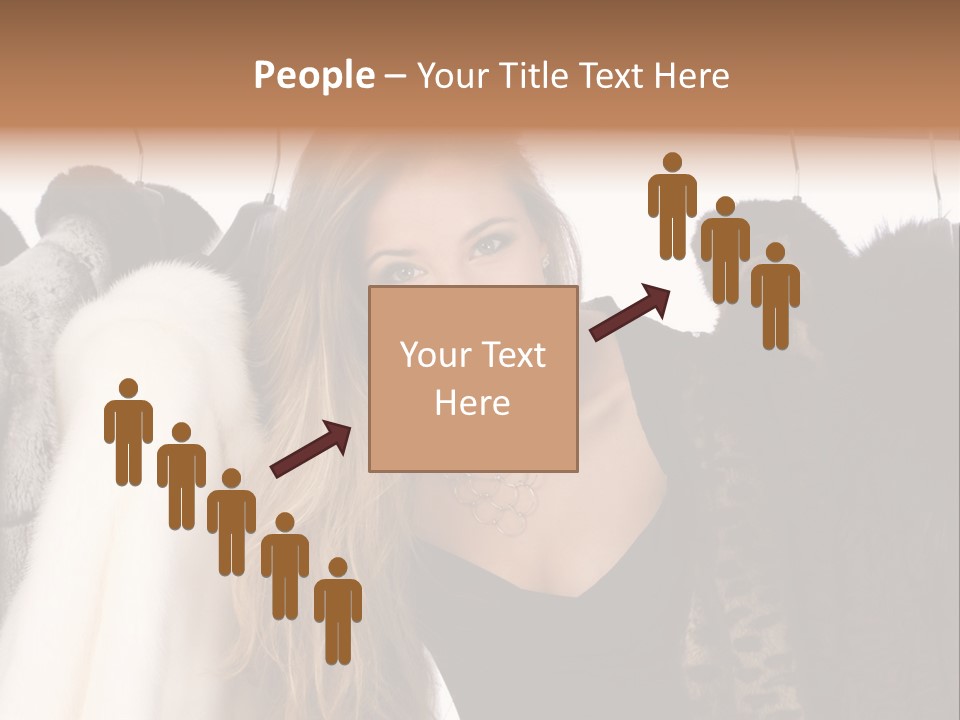 Cute Woman Smile PowerPoint Template