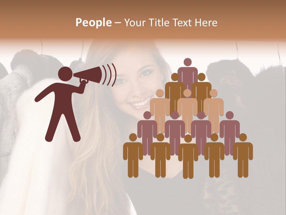 Cute Woman Smile PowerPoint Template