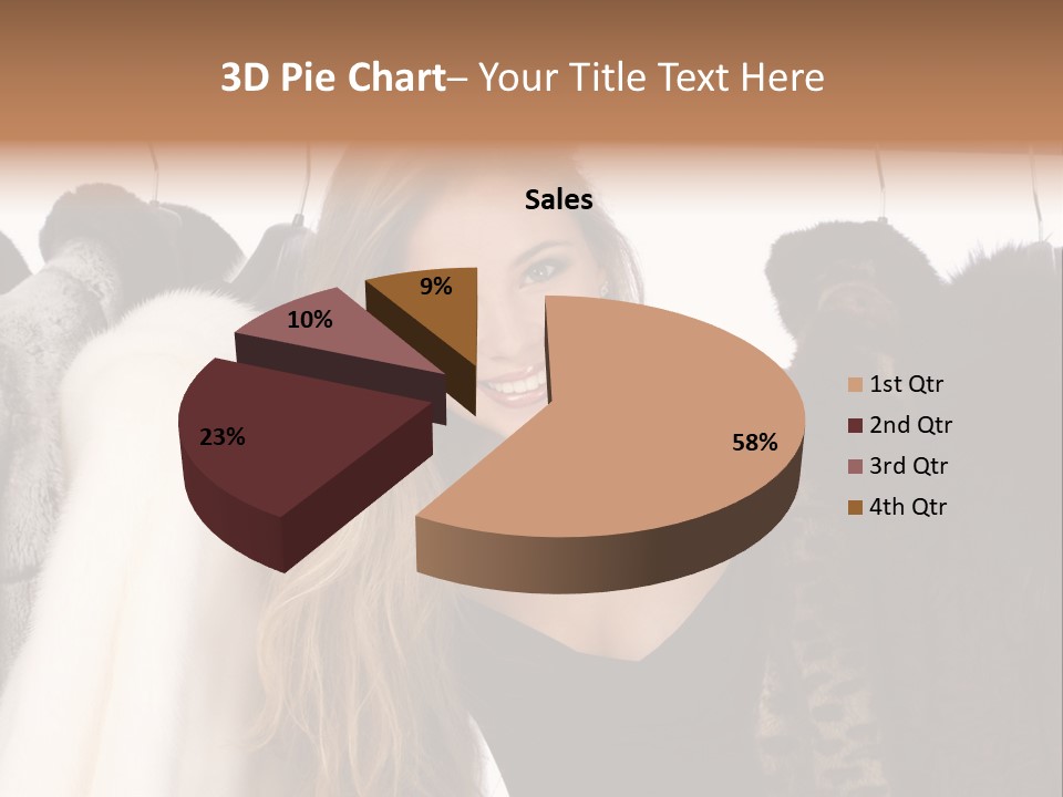 Cute Woman Smile PowerPoint Template