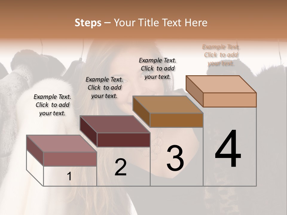 Cute Woman Smile PowerPoint Template