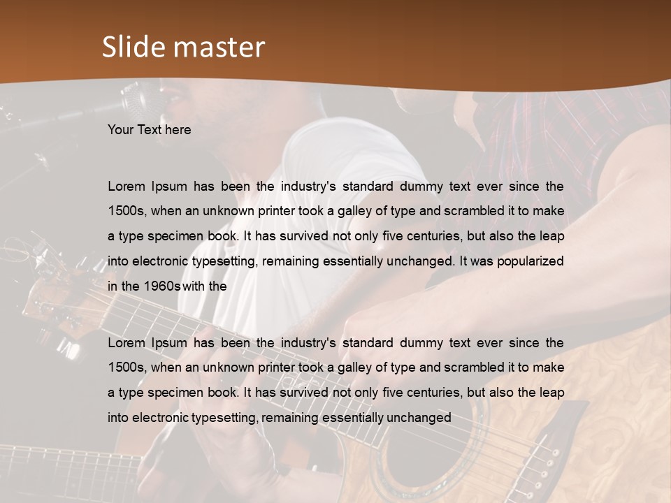 Men Music Musician PowerPoint Template