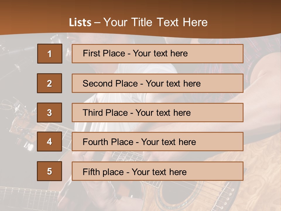 Men Music Musician PowerPoint Template