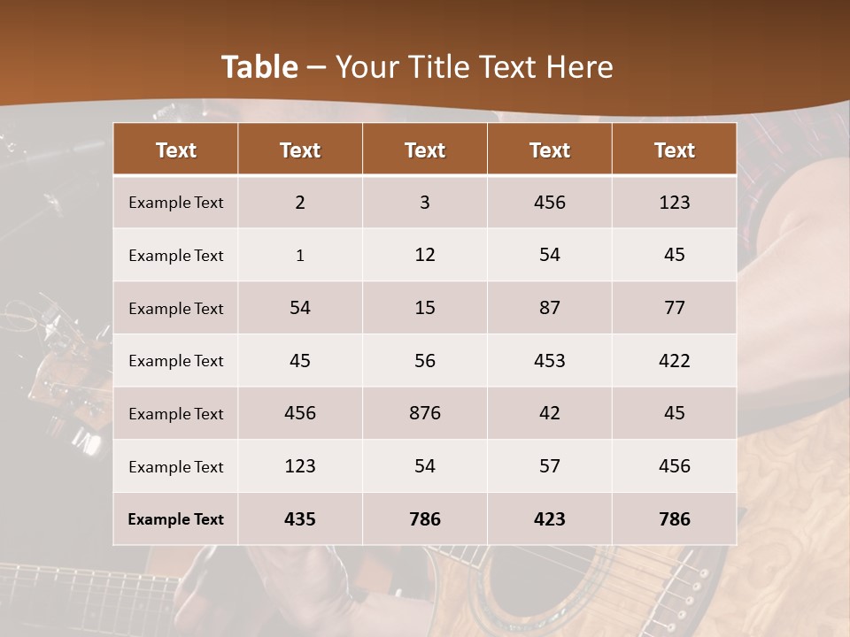 Men Music Musician PowerPoint Template