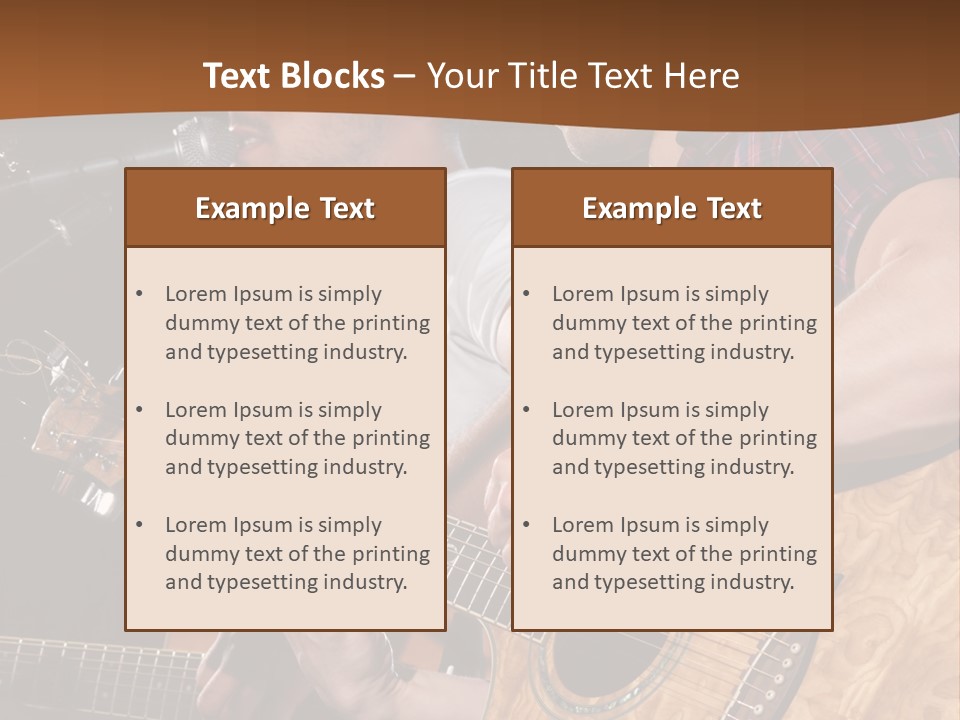 Men Music Musician PowerPoint Template