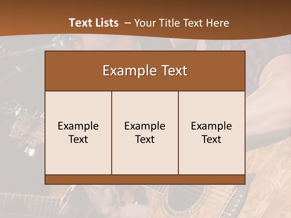 Men Music Musician PowerPoint Template
