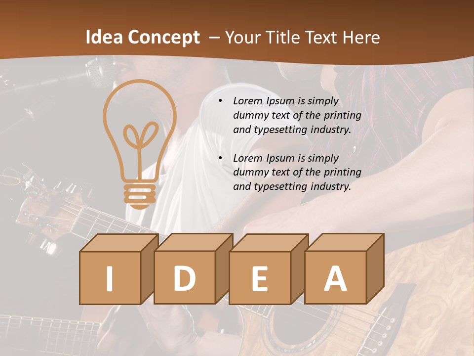 Men Music Musician PowerPoint Template