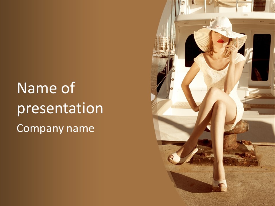 Vogue Hat Color PowerPoint Template