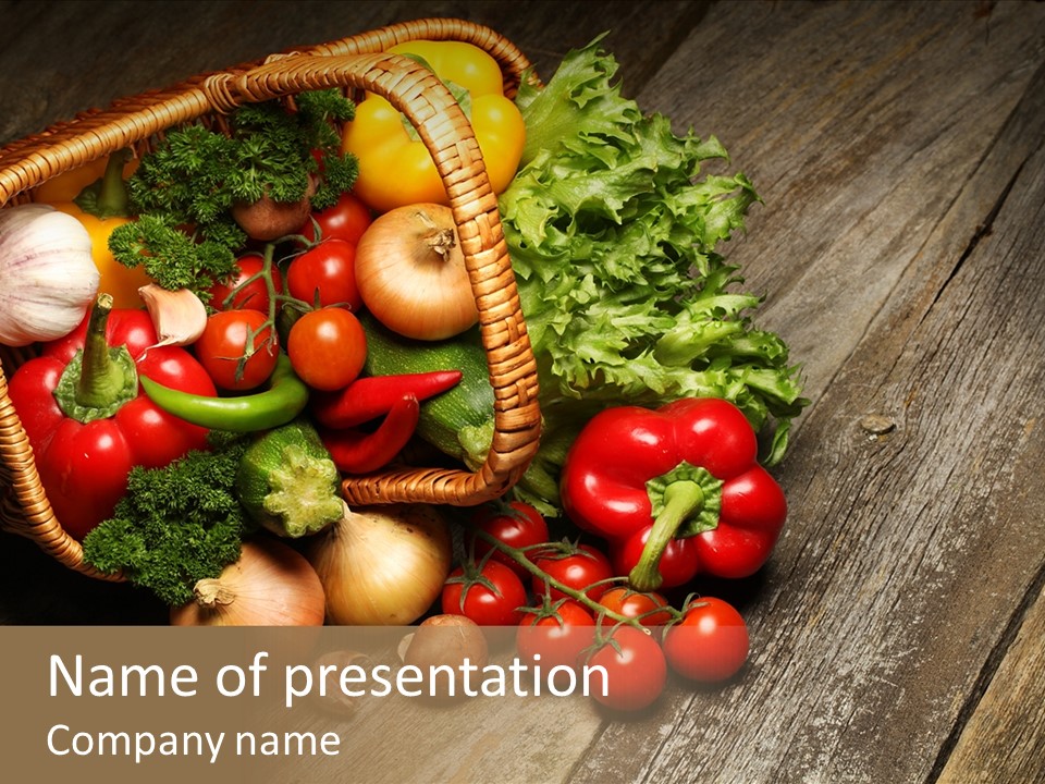 Agriculture Herb Kitchen PowerPoint Template