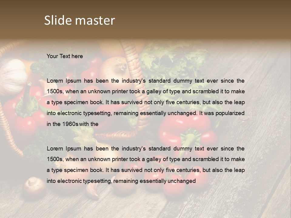 Agriculture Herb Kitchen PowerPoint Template