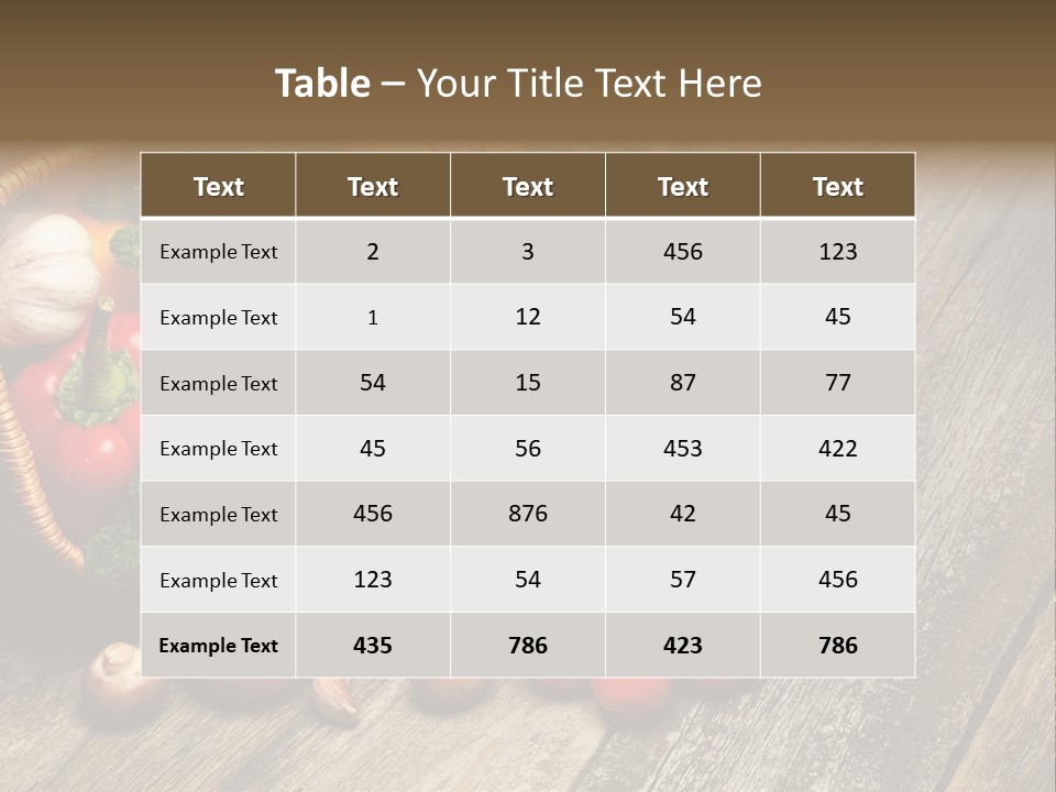 Agriculture Herb Kitchen PowerPoint Template