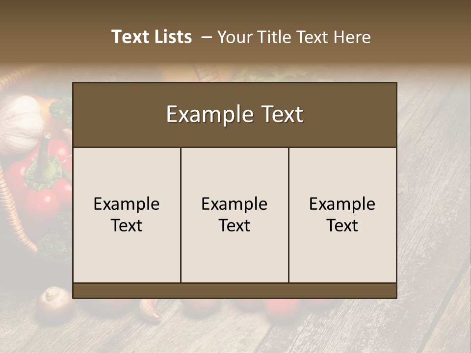 Agriculture Herb Kitchen PowerPoint Template