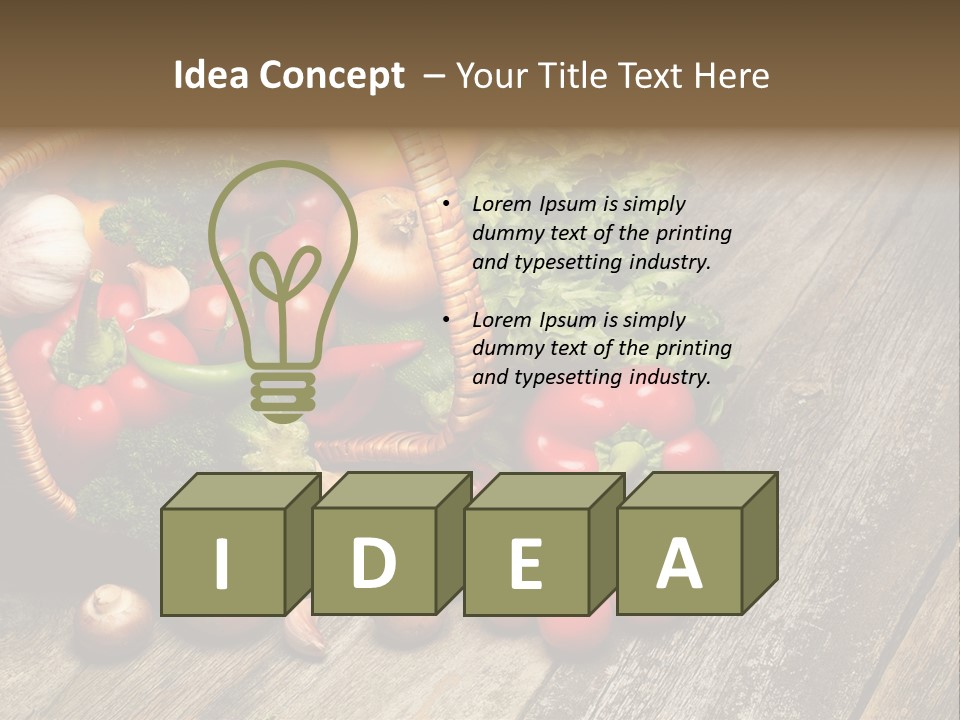 Agriculture Herb Kitchen PowerPoint Template