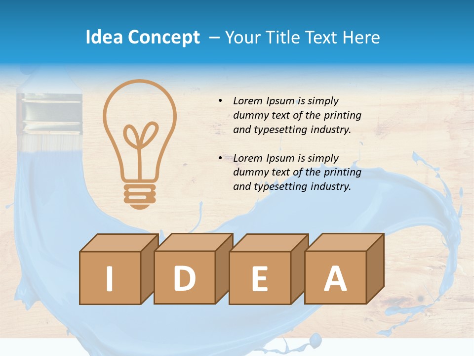 Guide Plywood Board PowerPoint Template