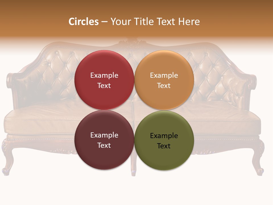 Decor Baroque Sofa PowerPoint Template