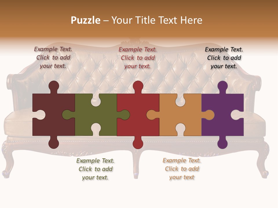 Decor Baroque Sofa PowerPoint Template