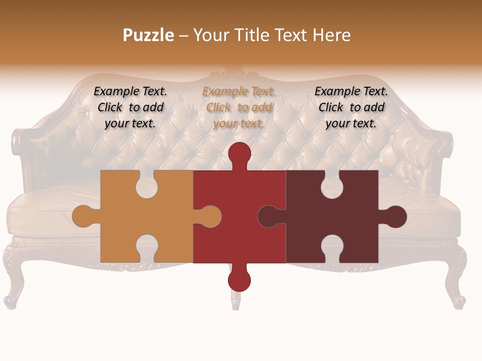 Decor Baroque Sofa PowerPoint Template