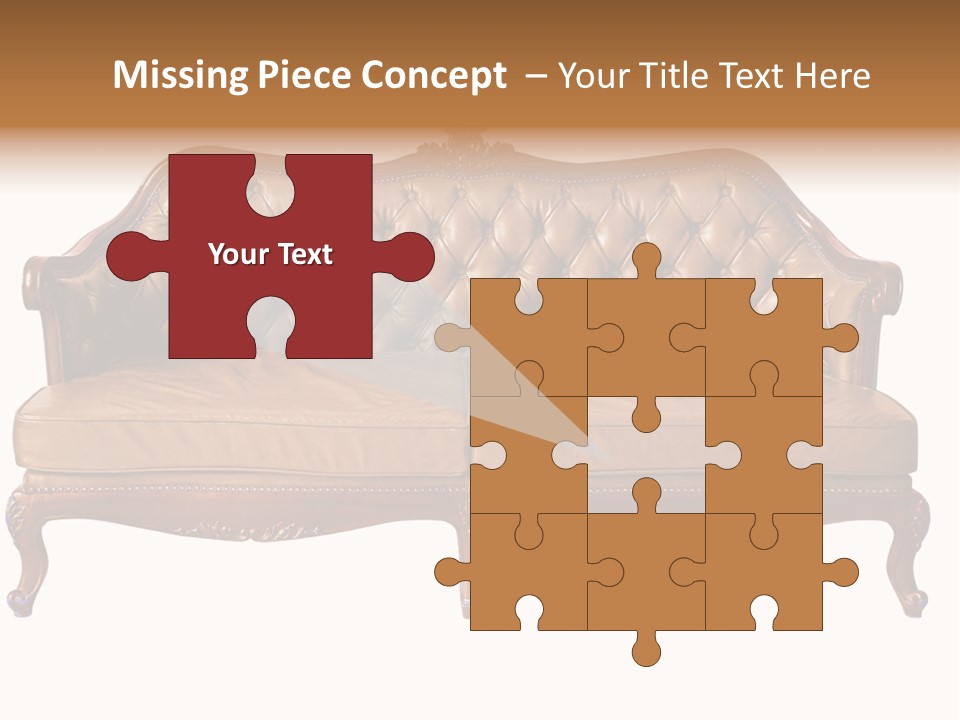 Decor Baroque Sofa PowerPoint Template