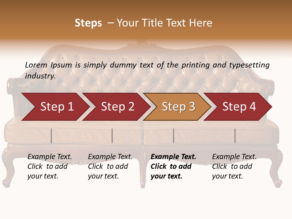 Decor Baroque Sofa PowerPoint Template