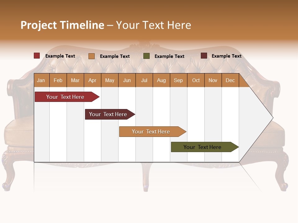 Decor Baroque Sofa PowerPoint Template