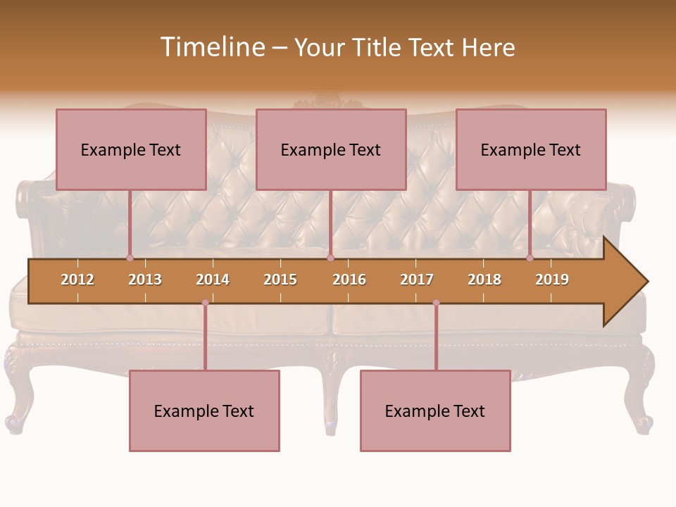 Decor Baroque Sofa PowerPoint Template