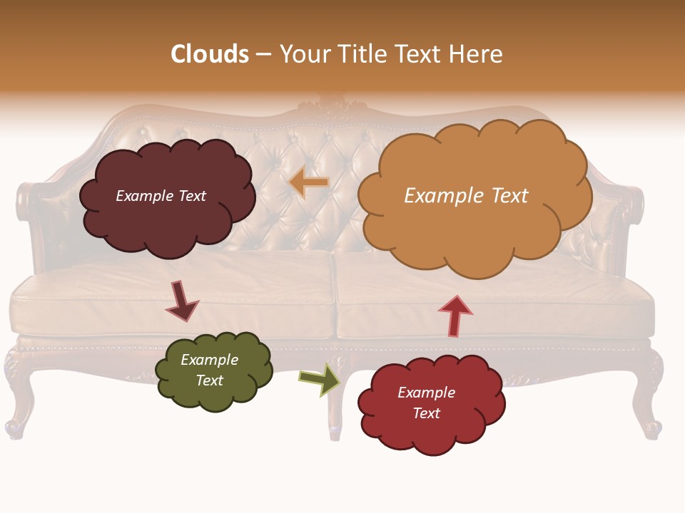 Decor Baroque Sofa PowerPoint Template