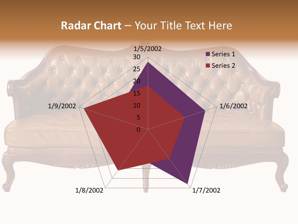 Decor Baroque Sofa PowerPoint Template