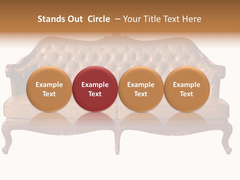 Decor Baroque Sofa PowerPoint Template