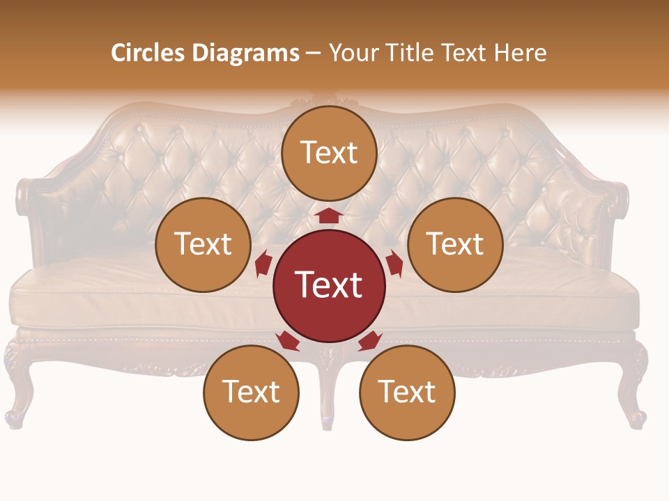 Decor Baroque Sofa PowerPoint Template