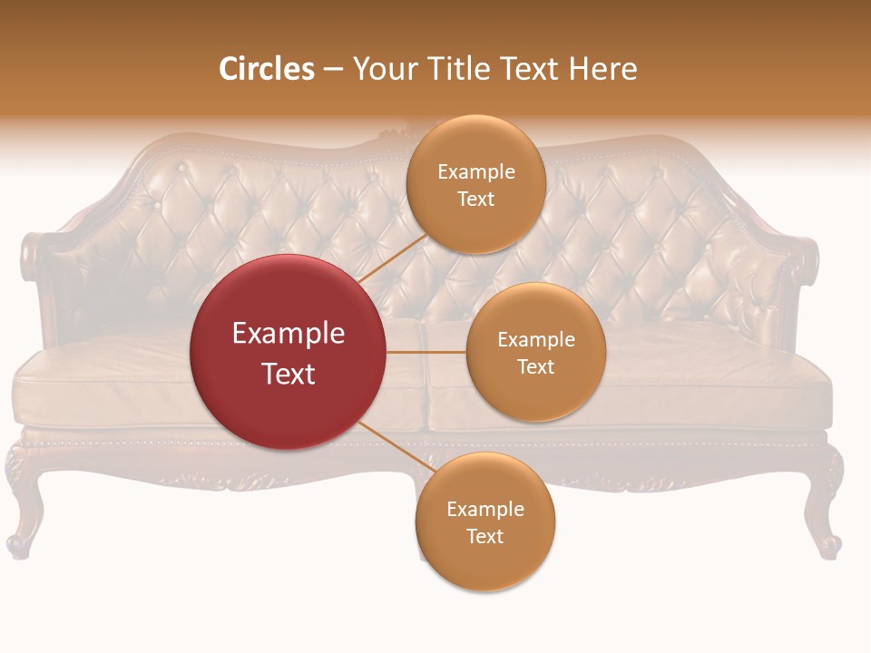 Decor Baroque Sofa PowerPoint Template