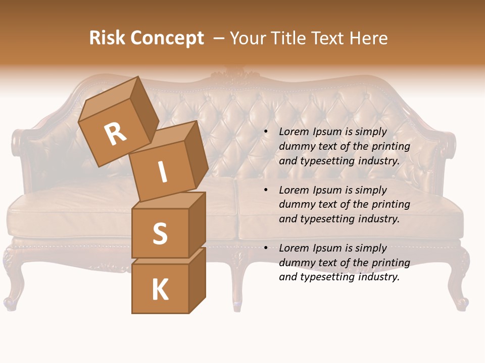 Decor Baroque Sofa PowerPoint Template