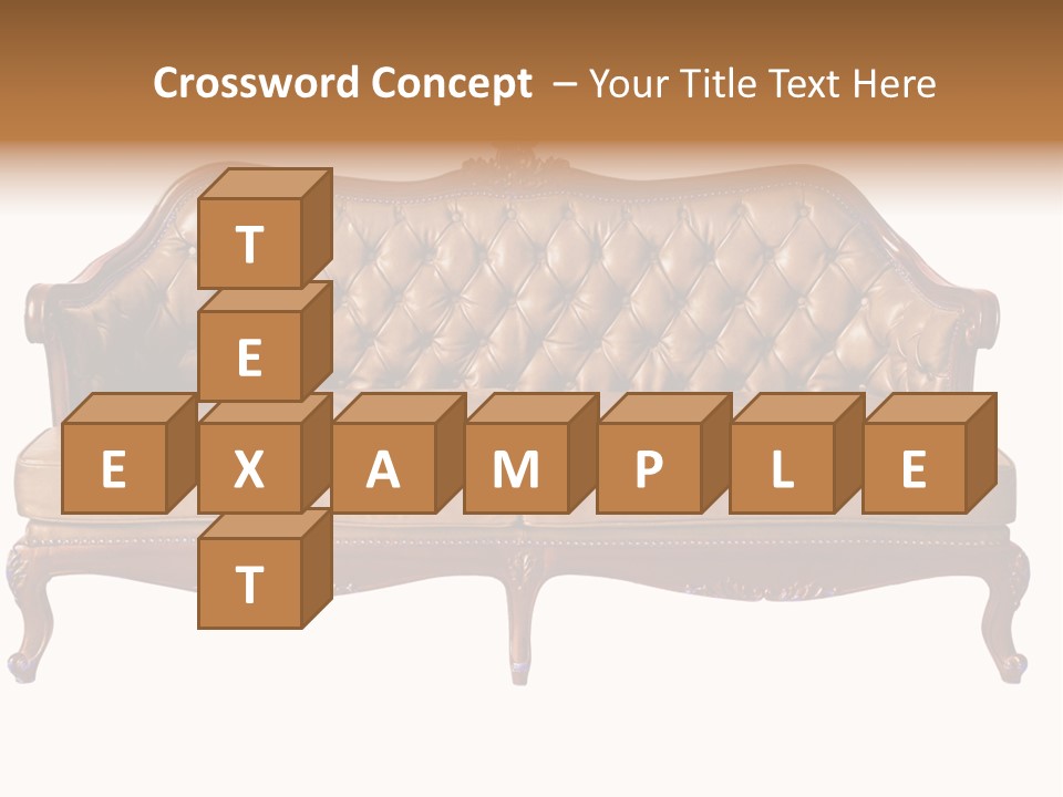 Decor Baroque Sofa PowerPoint Template