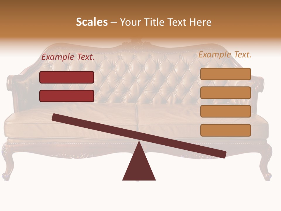 Decor Baroque Sofa PowerPoint Template
