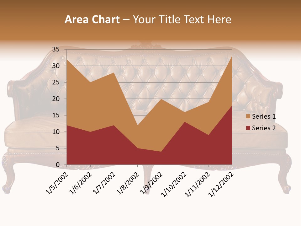 Decor Baroque Sofa PowerPoint Template