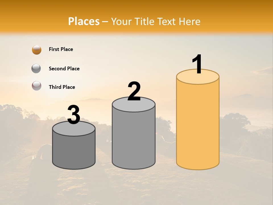 Sunshine Color Sunset PowerPoint Template