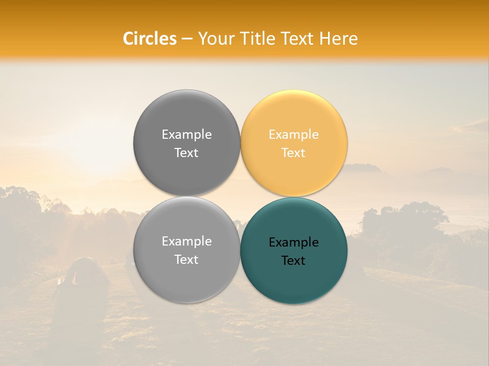 Sunshine Color Sunset PowerPoint Template